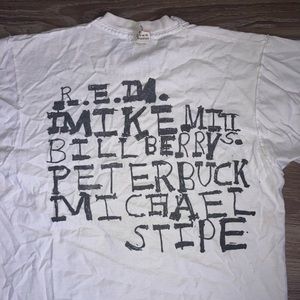 Vintage 80s REM “Fables Of The Reconstruction” 1985 Album Promo Tour Tee Size M